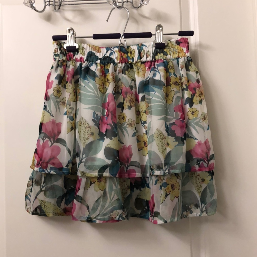 Floral Mini Skirt